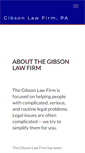 Mobile Screenshot of gibsonlawfirm.com